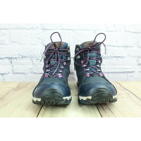Oboz Sapphire Mid B-Dry Waterproof Insulated Hiking Boots Size 8.5 Blue Brown - Picture 4 of 9